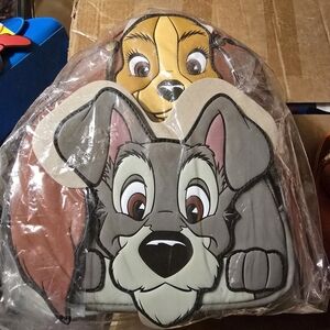 Disney Lady and the Tramp Pet Backpack - Brown and Gray